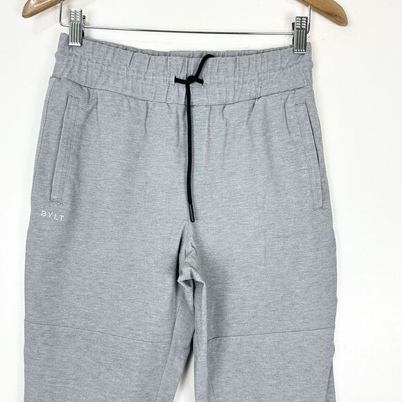 BYLT Premium Basics Men's Elite + Jogger Pants Light Grey Size Small - Picture 2 of 12